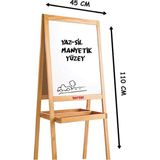 Manyetik Çift Taraflı Ahşap Yazı Tahtası (4 Adet)