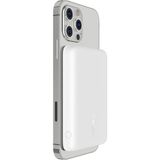Manyetik Kablosuz Güç Bankası 2.5k (Magsafe ile Uyumlu Taşınabilir Şarj Cihazı, 2500 Mah Küçük Kapasiteli Kompakt Mini Hızlı Şarj, Usb-C - Usb-C Kablo Dahil) - Beyaz