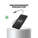 Manyetik Kablosuz Şarj Pedi 15W Hızlı Şarj Kaymaz Silikon Qi Destekli Mir35395942