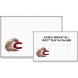 Manyetik Kareli Yazı Tahtası, Beyaz, 90X120 cm - Açık Bej - Seçenek 1