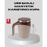 Manyetik Karıştırıcı Kupa Usb Şarjlı Otomatik Karıştırma Çift Katmanlı FRTKGT25DYMXUUCZZZTERMOSKAHVEKARIŞTIRICI-1