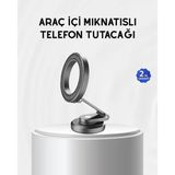 Manyetik Katlanabilir Araç Telefon Tutucu – Uyumlu 360° Ayarlanabilir Güçlü Mıknatıs