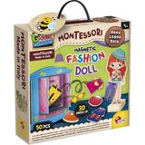 Manyetik Kıyafetleriyle Montessori Ahşap Moda Bebeği Ve Gardırop Seti