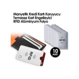 Manyetik Kredi Kartı Koruyucu Temassız Engelleyici Rfid Alüminyum