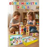 Manyetik Meslekler Küpü 6 Parça - Eğitici Zeka Ve Akıl Oyunu - Mıknatıslı Blok Seti (3+ Yaş)