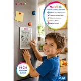 Manyetik Mini Sihirli Yazı Tahtası Silinebilir LCD Yazı Tableti Mıknatıslı Kalemli 14 Cm
