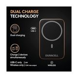 Manyetik Powerbank 5000 Mah – Magsafe Uyumlu Kablosuz Şarj Cihazı 7,5 W, 12 W Usb-C Hızlı Şarj, 12 13 14 15 16 17 Pro Max,, Airpods Için Ayaklıklı Ince Harici Pil - Option-1