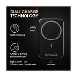 Manyetik Powerbank 5000 Mah – Magsafe Uyumlu Kablosuz Şarj Cihazı 7,5 W, 12 W Usb-C Hızlı Şarj, 12 13 14 15 16 17 Pro Max,, Airpods Için Ayaklıklı Ince Harici Pil