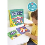 Manyetik Puzzle Süper Zeka Oyunu 3+ Yaş Eğitici Manyetik Şekiller Tangram Seti