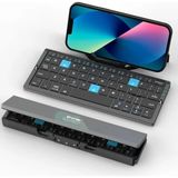 Manyetik Standlı Katlanabilir Bluetooth Klavye Siyah
