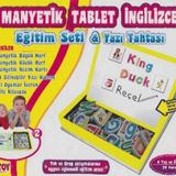 MANYETİK TABLET İNGİLİZCE EĞİTİM SETİ YAZI TAHTASI