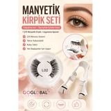 Manyetik Takma Kirpik Seti L02 | Çift Mıknatıslı | Yapıştırıcısız | Doğal Görünüm | Uygulama Aparatlı