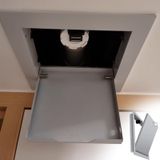 Manyetik Tavan Erişim Paneli - 4 "ila 14" Boyutlar, Siyah/Gri Tavan Kapağı Kapağı, Kolay Tıklama Açma, Muayene için Dayanıklı Alüminyum Kapı, 305x280mm (12x11in)