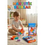 Manyetik Yapı Blokları 6 Parça - Eğitici 3 Boyutlu Zeka Ve Akıl Oyunu - Mıknatıslı Tangram Puzzle
