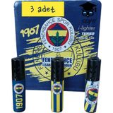Manyetolu Çakmak Seti 3 Adet Taraftar Lisanslı Ürün Doldurulabilir Plastik Gövde Fb