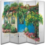 Manzara Temalı Özel Tasarım Paravan Room Divider 180 x 200 cm - 186 x 200 - Renkli