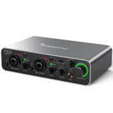 MAONO 60 dB Pro-preamp, 24bit/192kHz, PC ve Akıllı Telefon için Çift USB arayüzü, Ev Kaydı için Yönlendirme Yazılımı, Müzik Prodüksiyonu, Gitar, Podcast, Akış (PS22) ile PC için USB Ses arabirimi
