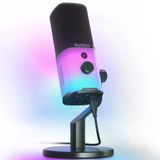 MAONO Yazılımlı XLR/USB Oyun Mikrofonu, Akış Podcast Vokal Kaydı için RGB'li Dinamik PC Mikrofonu, Sessiz Düğmeli Bilgisayar Mikrofonu, Kazanç Düğmesi, Ses Kontrolü, Masaüstü Standı PD100X