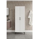 mapahomeliving Plain Metal Ayak Metal Kulp Pla2200 Banyo Dolabı Mutfak Dolabı Balkon Dolabı Kiler Dolabı Çok Amaçlı Dolap Ayakkabılık Beyaz