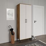 mapahomeliving Plain Metal Ayak Metal Kulp Pla2200 Banyo Dolabı Mutfak Dolabı Balkon Dolabı Kiler Dolabı Çok Amaçlı Dolap Ayakkabılık Ekru Ceviz