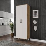 mapahomeliving Plain Metal Ayak Metal Kulp Pla2200 Çok Amaçlı Dolap Mutfak Dolabı Banyo Dolabı Ayakkabılık Balkon Dolabı Killer Ekru Ceviz