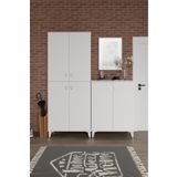 mapahomeliving Simple Sp6190 Ayakkabılık 6 Kapaklı Mutfak Dolabı Balkon Dolabı Kiler Banyo Dolabı Çok Amaçlı Dola