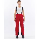 Mapamyumco Kadın Kayak Pantolon Kırmızı Suya Dayanıklı %100 Polyester Konforlu Tasarım - XS