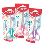 Maped 484213 13 cm Sensoft Fluo Pastel Renkli Makas