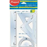 Maped 4'Lü Cetvel Takımı Şeffaf