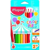 Maped 834010ZV Color Pep's Maxi 12'Li Kuru Boya Kalemi