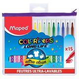 Maped ‎845015 Color'Peps Longlife 15'li Keçe Uçlu Kalem