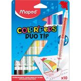 Maped 849010 Peps 10 Renk Keçeli Kalem - Standart