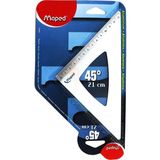 Maped Alüminyum Gönye Hipotenüs 21 cm 45 Derece 3154141204210 - Yok