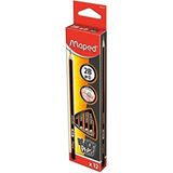 Maped Black Peps Kurşun Kalem 2b (12 Li Paket) 3154148500223 - Siyah