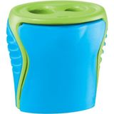 Maped Boogy Çift Delikli Kalemtıraş Mavi ve Yeşil Renkli 2 Parça Ergonomik Tasarım