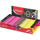 maped çift uçlu fosforlu kalem (ışaret kalemi) fluo duo sarı-pembe 742531 (12 li paket) - Yok