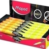 Maped Çift Uçlu Fosforlu Kalem (İşaret Kalemi) Fluo Duo Sarı-Turuncu 734135 (12 Li Paket)