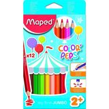 Maped Color Pep S Maxı 12'li Kuru Boya Kutu Renkli ve Eğlenceli Çizim İçin - 12 Adet