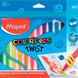 Maped Color Peps Çevirmeli Mum Boya 12 Renk 3154148606123