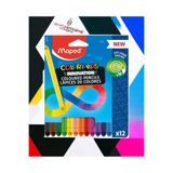 Maped Color Pep's Infinity Mum Boya, 12 Renk, 10 Kat Daha Uzun Ömürlü