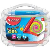 Maped Color Peps Jel Mum Boya 6 Renk Plastik Çantalı 6'lı Set Yumuşak Boyalar