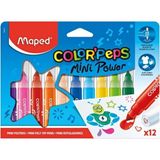 Maped Color Peps Mini Jumbo Keçeli Kalem 12 Renk 3154148466123 - Yok