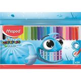 Maped Color Peps Ocean Keçeli Kalem Plastik Poşet 24 Renk 3154148457220 - Yok