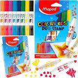 Maped Color'peps Duo Stamp Mühürlü Jumbo Keçeli Kalem 8'li 846808 - Karışık
