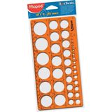 Maped Daire Şablonu 1Mm Den 35Mm Ye Kadar 3154142776204 - Yok
