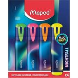 maped fluo peps nightfall fosforlu kalem (ışaret kalemi) 4 renk 740700 - Yok