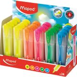 Maped Fosforlu Kalem (İşaret Kalemi) Flex Yumuşak Uçlu Soft 745937 (24 Lü Paket)