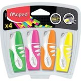 Maped Fosforlu Kalem (İşaret Kalemi) Mini 4 Lü Karışık Renk Blister 3154147427774