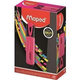 Maped Fosforlu Kalem Mono Pembe 12 Li 742536 (1 Paket 12 Adet)
