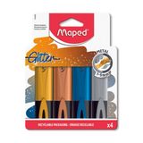 Maped Fosforlu Kalem Seti 4 Renk 1-5mm Metal Kesik Uçlu Yumuşak Keçe Uçlu